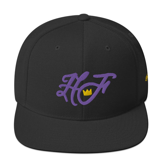 “HF” Black/Purple Snapback Hat