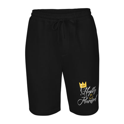 "HF" Black Men's fleece shorts