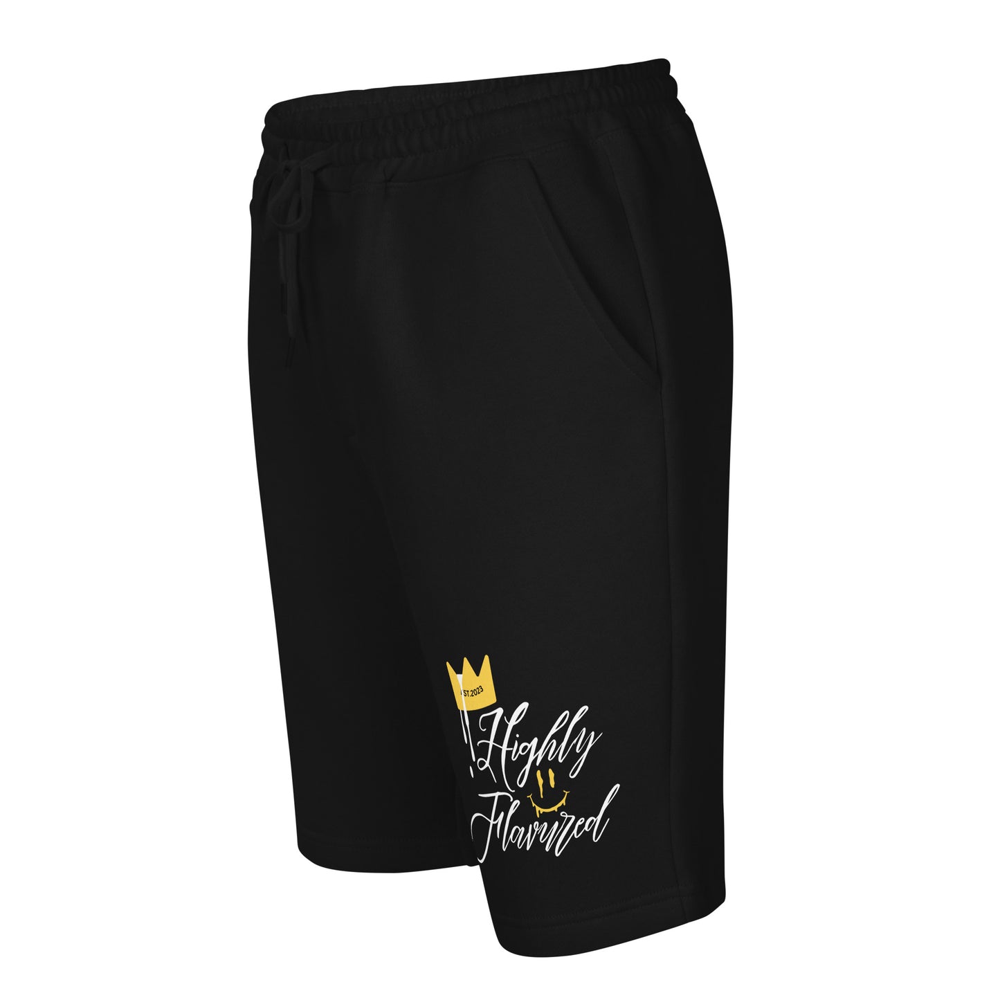 "HF" Black Men's fleece shorts