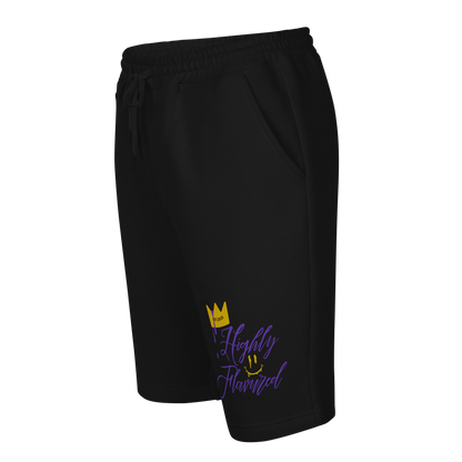 Jordan 12 Retro Black/Purple Fleece Shorts